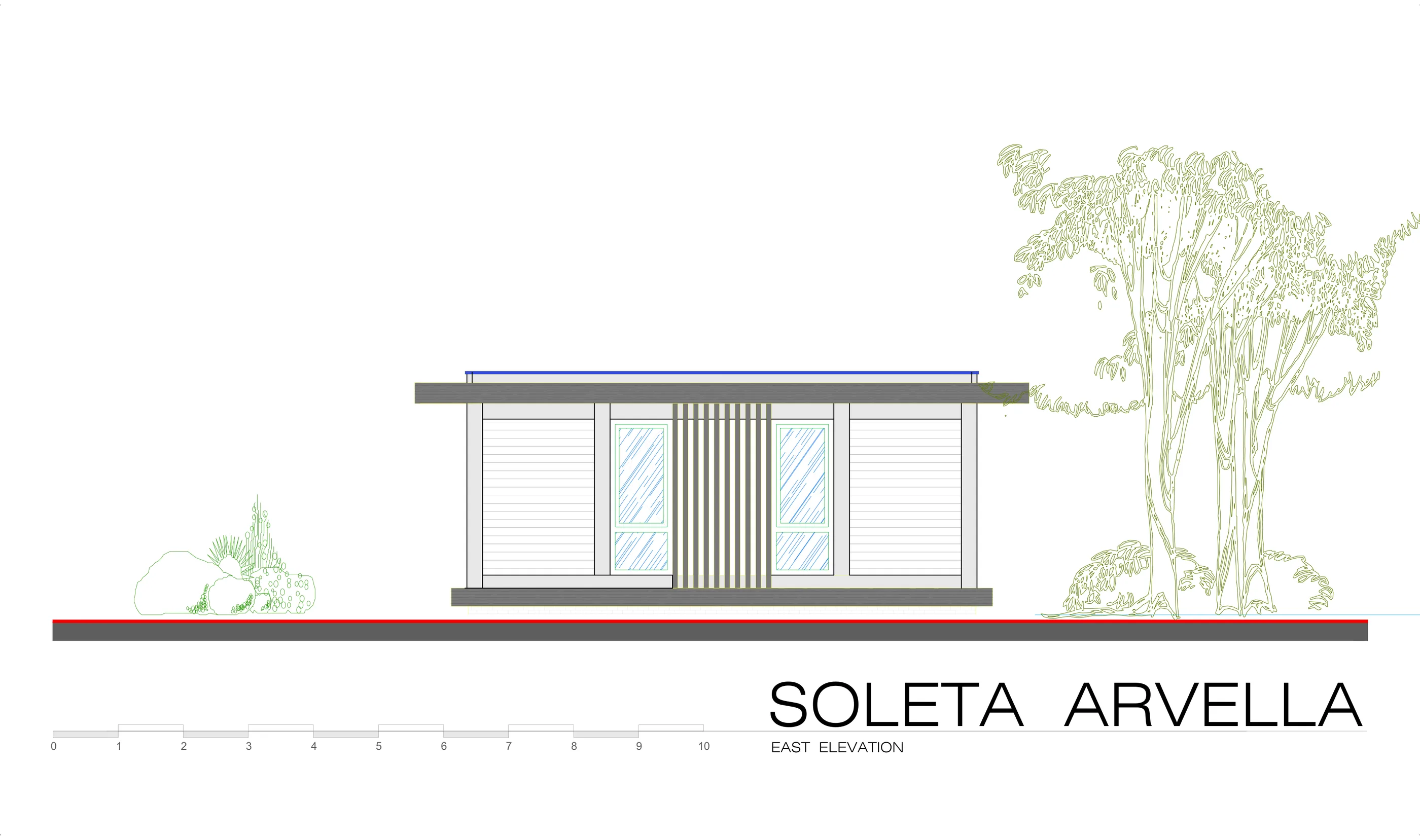 Soleta Arvella east elevation