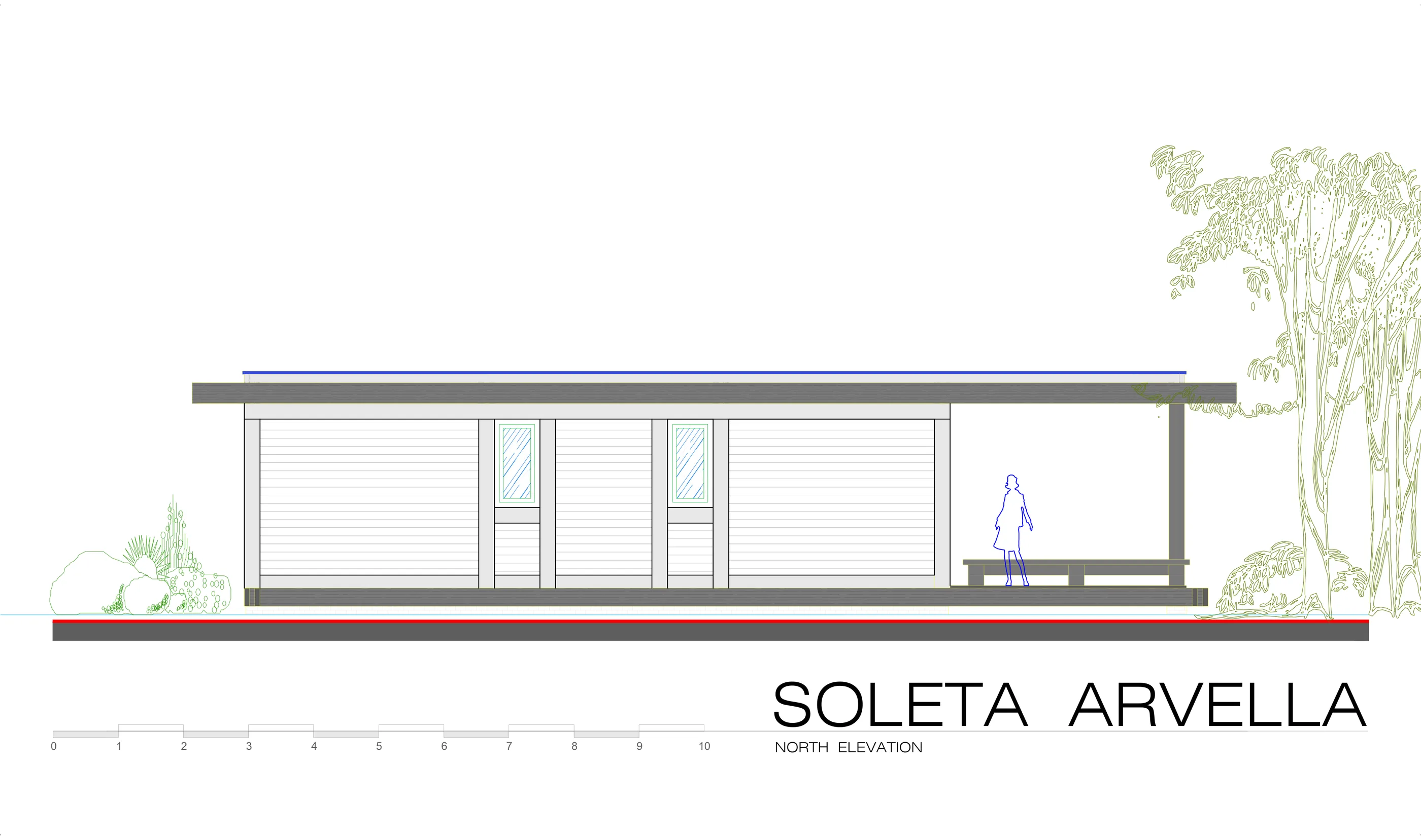 Soleta Arvella north elevation
