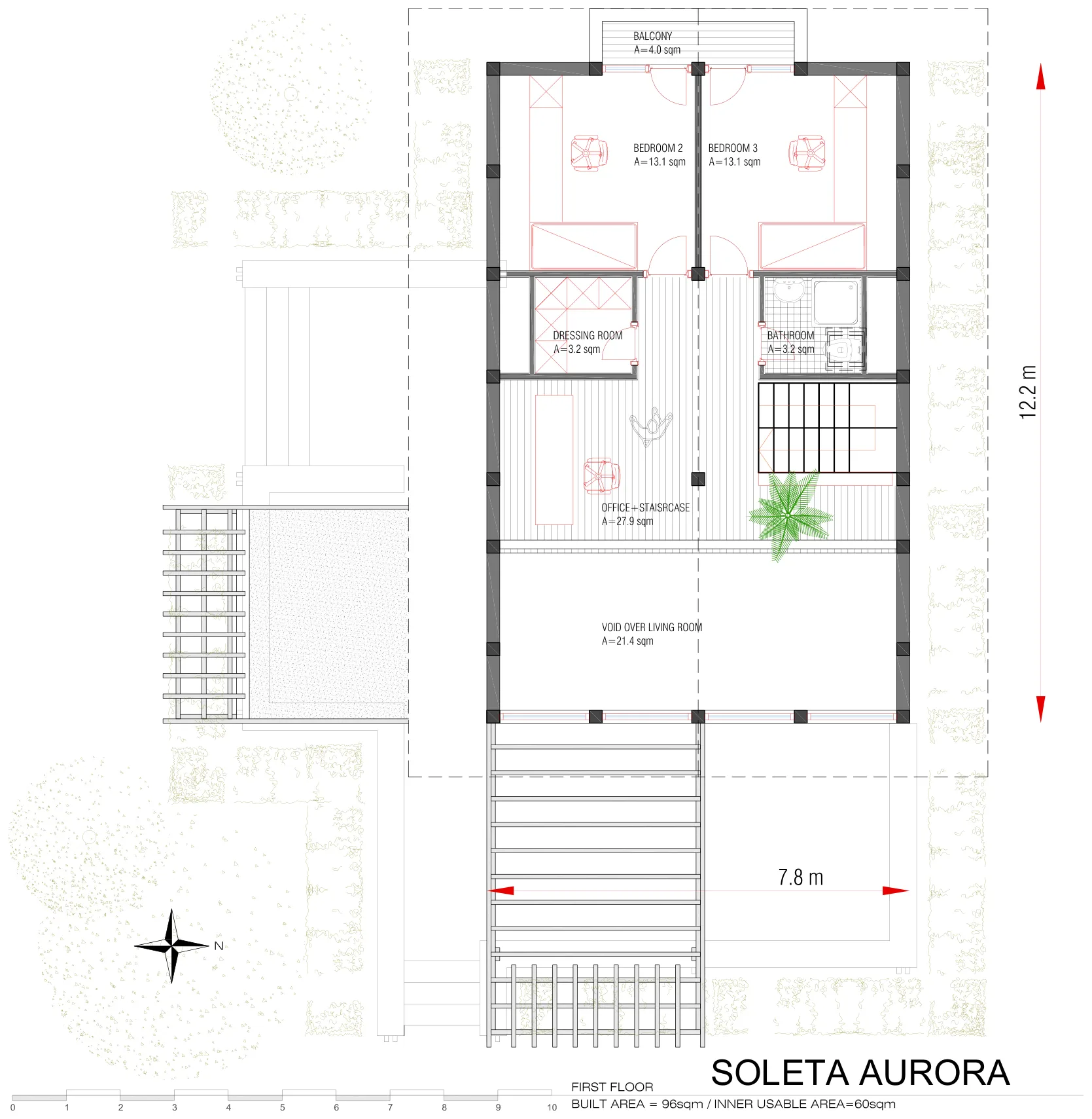 Soleta Aurora first floor plan