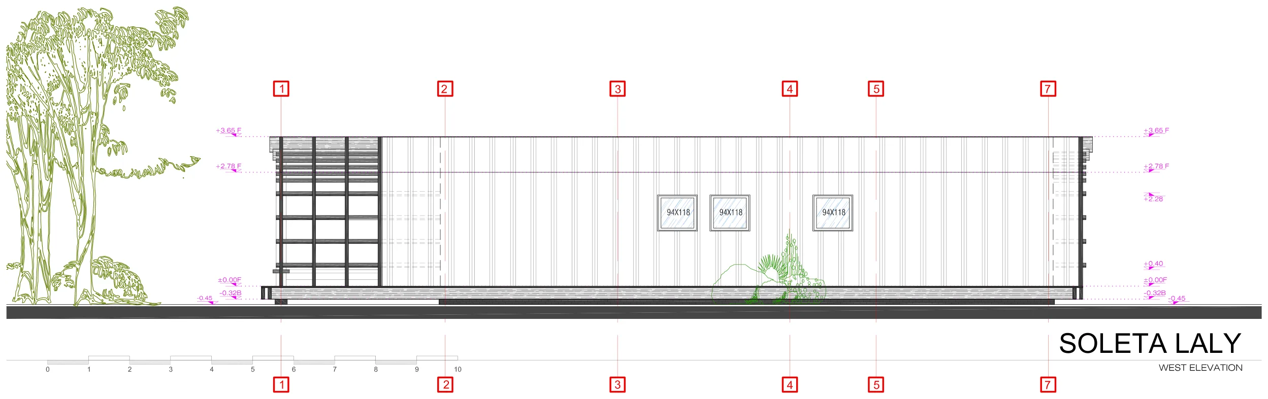 Soleta Laly west elevation