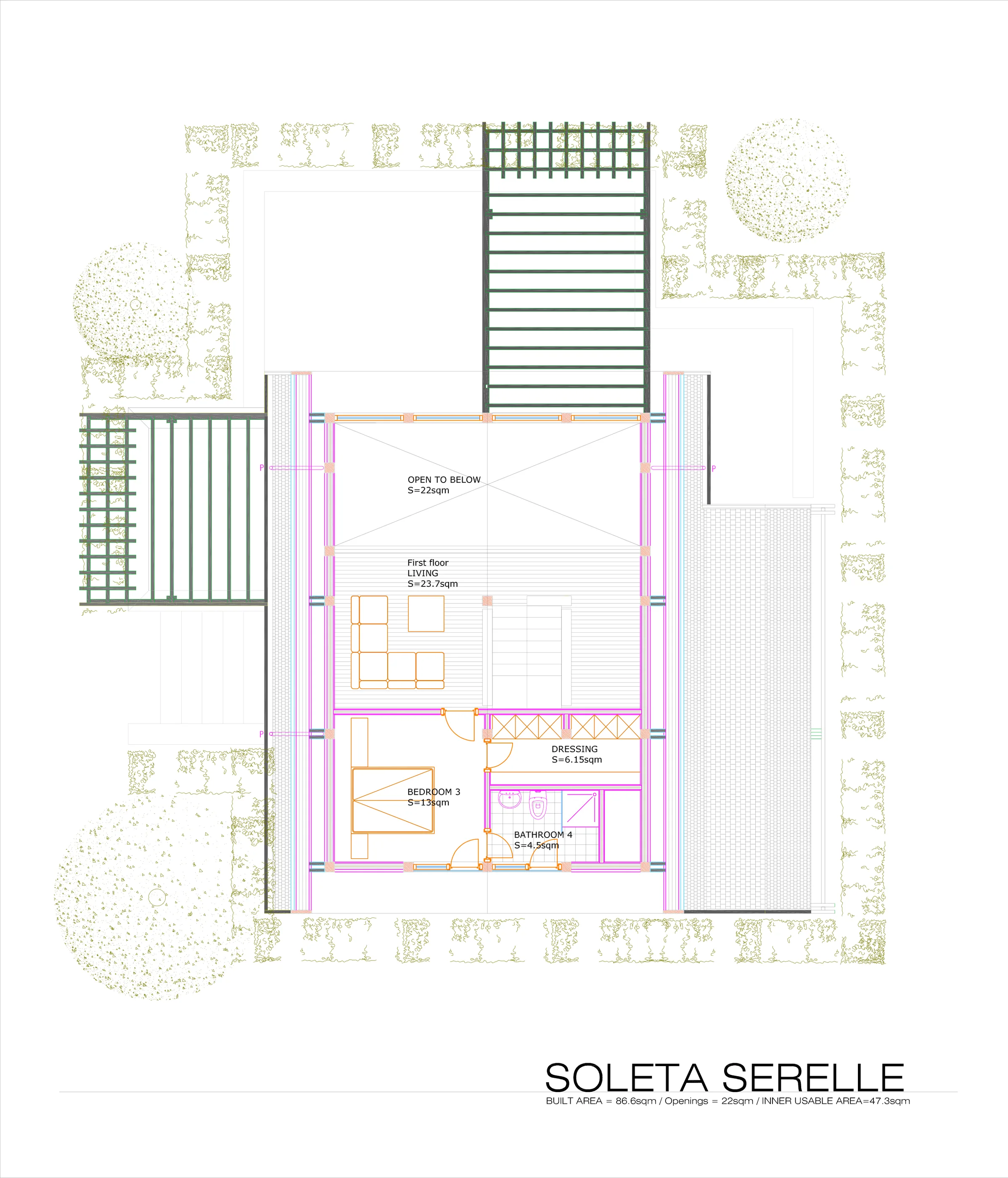 Soleta Serelle first floor plan