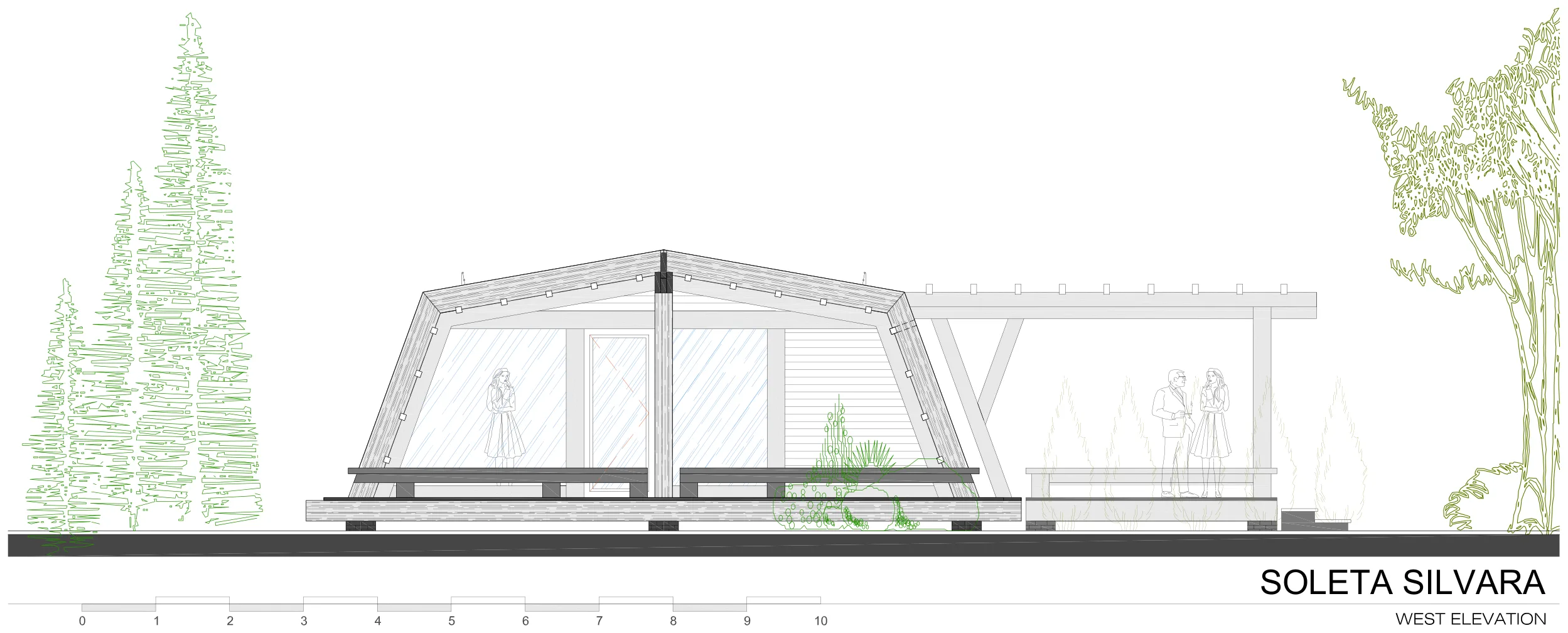 Soleta Silvara west elevation