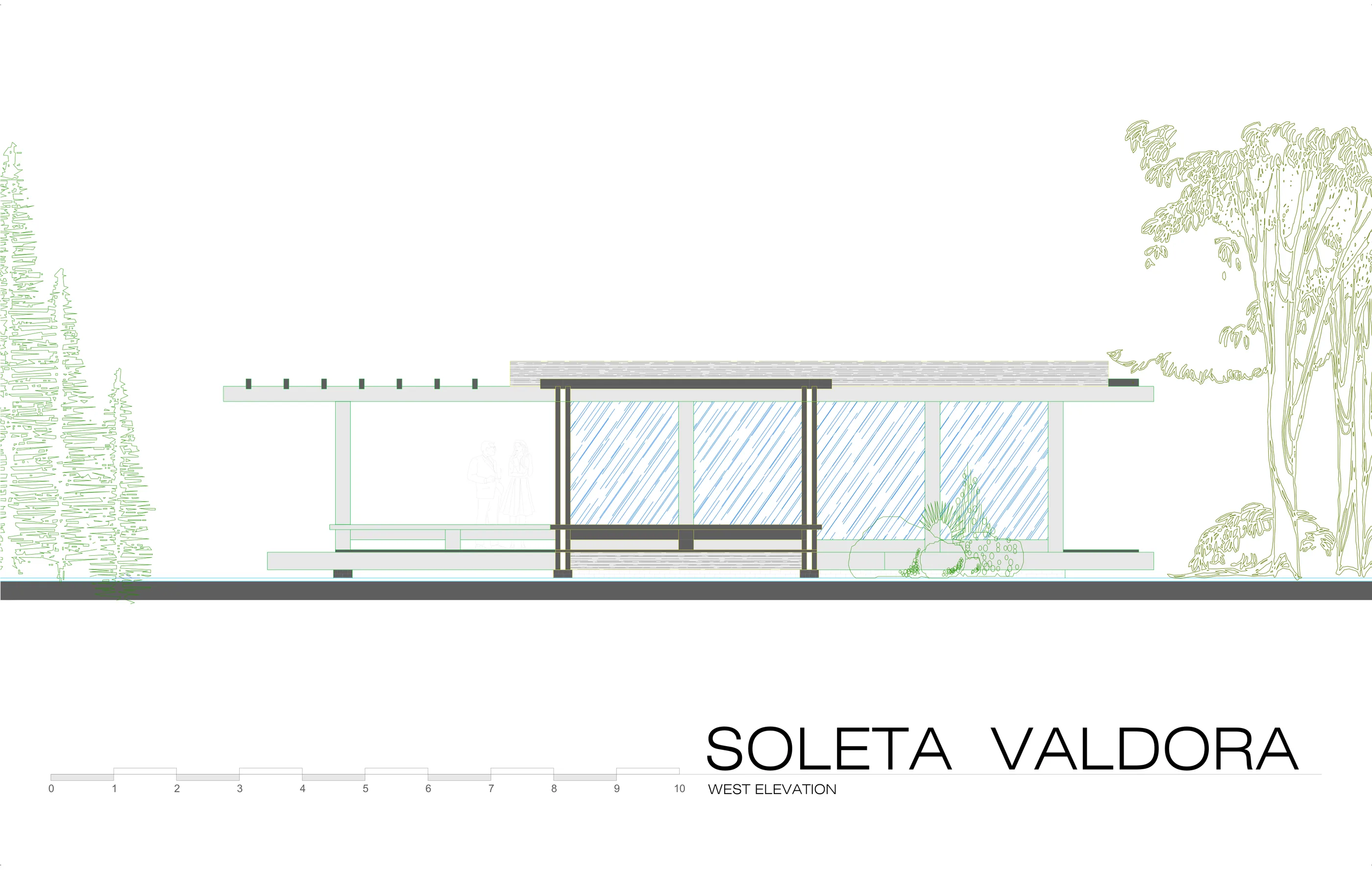 Soleta Valdora west elevation