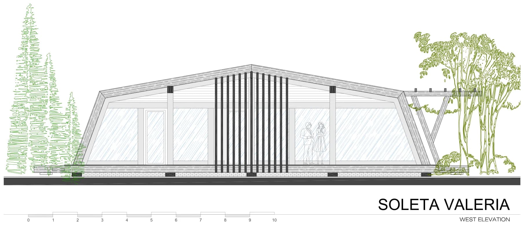 Soleta Valeria west elevation