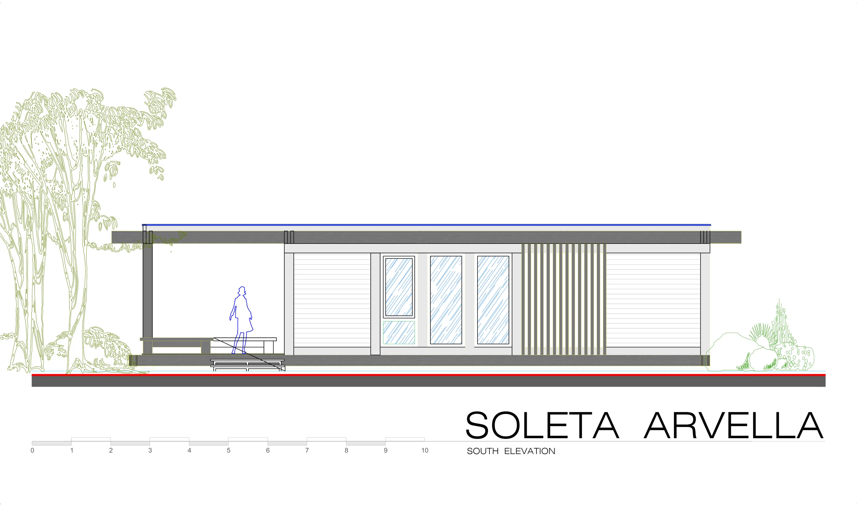 Soleta Arvella south elevation
